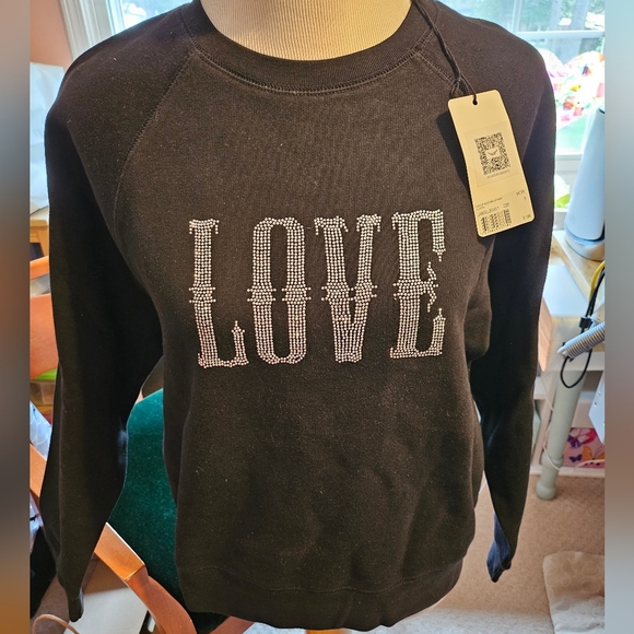 Zadig & Voltaire Jeweled Crewneck Sweatshirt - Size small - Picture 1 of 7